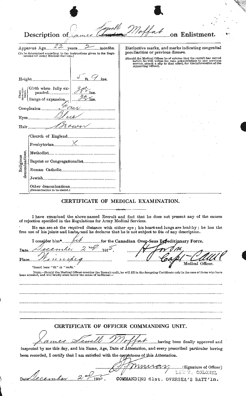 Personnel Records of the First World War - CEF 499039b