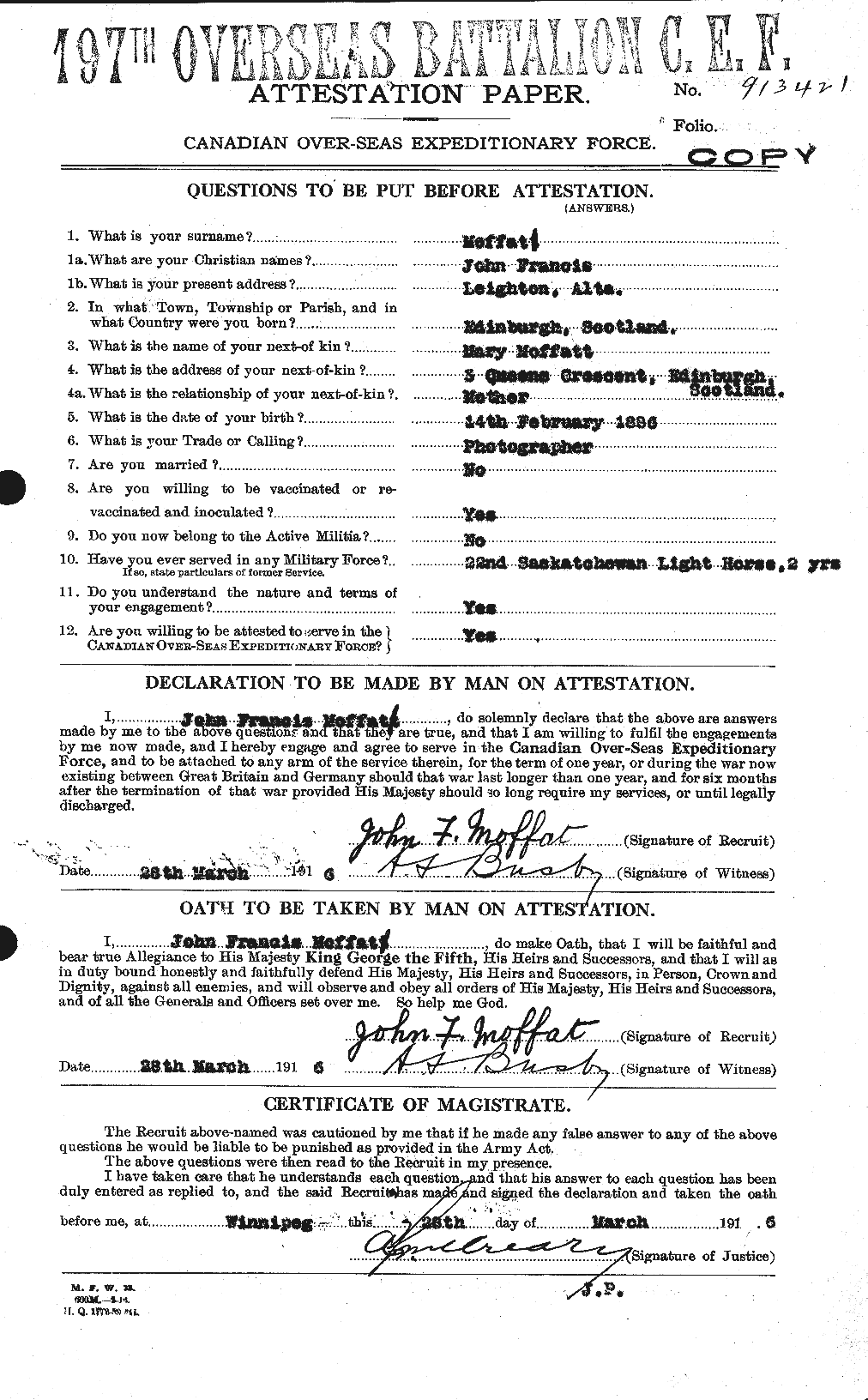 Personnel Records of the First World War - CEF 499048a