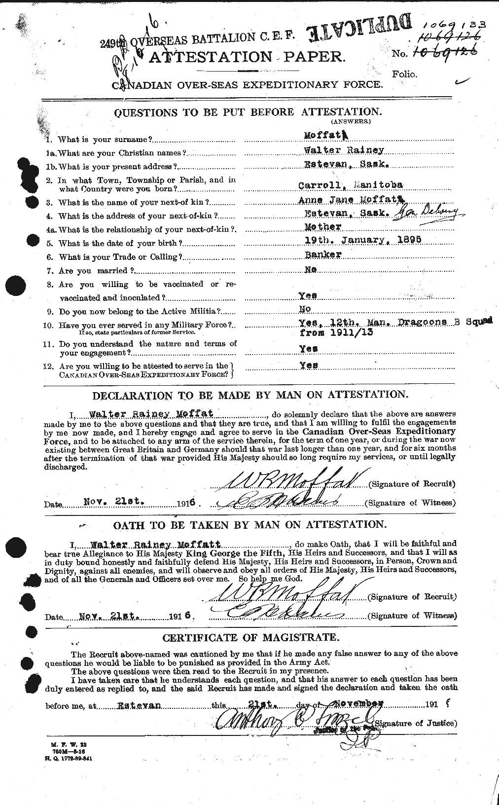 Personnel Records of the First World War - CEF 499083a