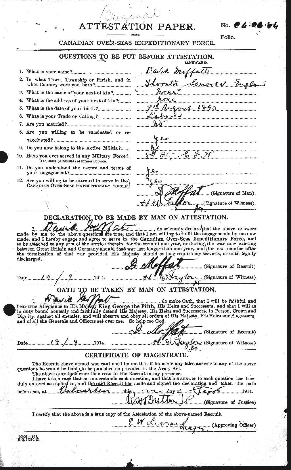 Personnel Records of the First World War - CEF 499117a