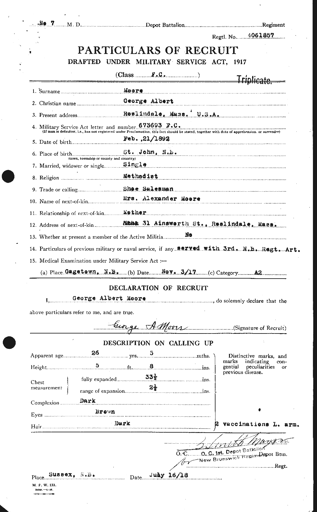 Personnel Records of the First World War - CEF 501985a