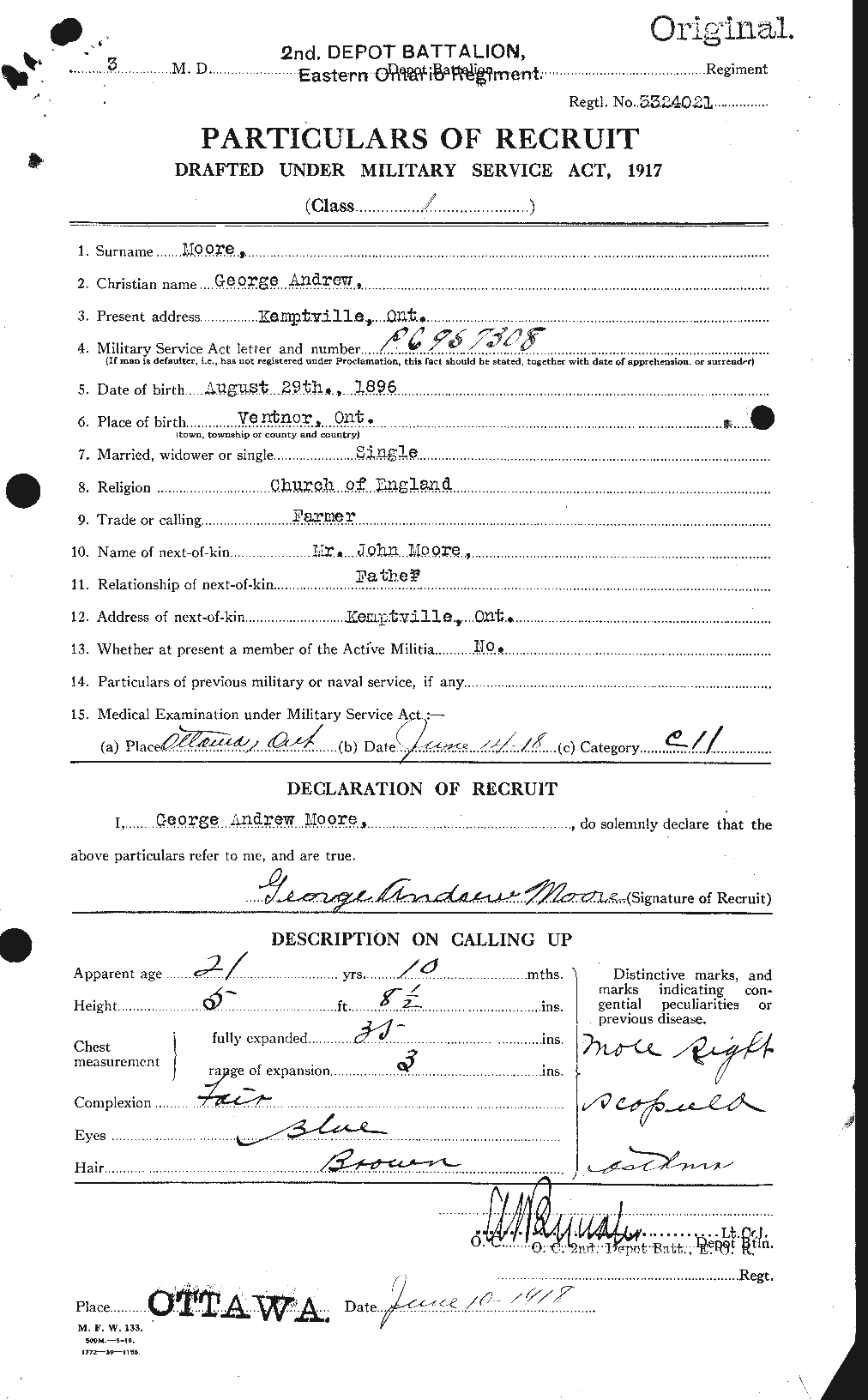 Personnel Records of the First World War - CEF 501988a