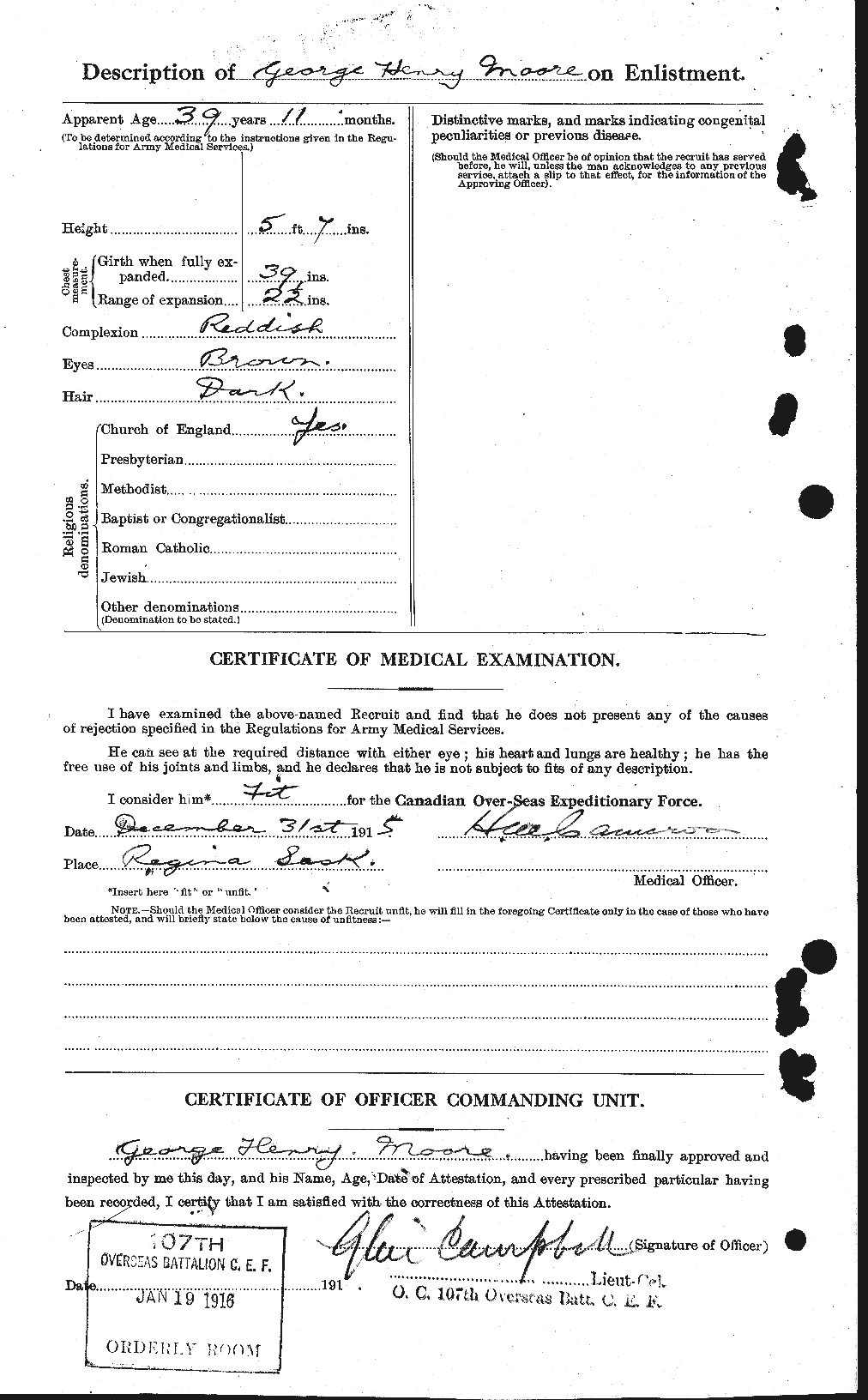 Personnel Records of the First World War - CEF 502007b