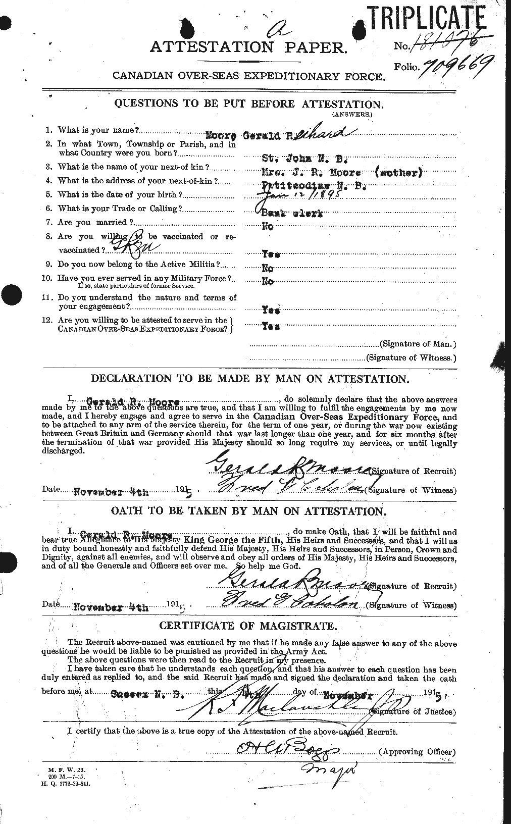 Personnel Records of the First World War - CEF 502035a