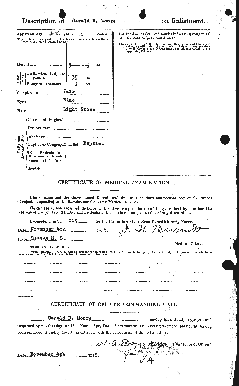 Personnel Records of the First World War - CEF 502035b