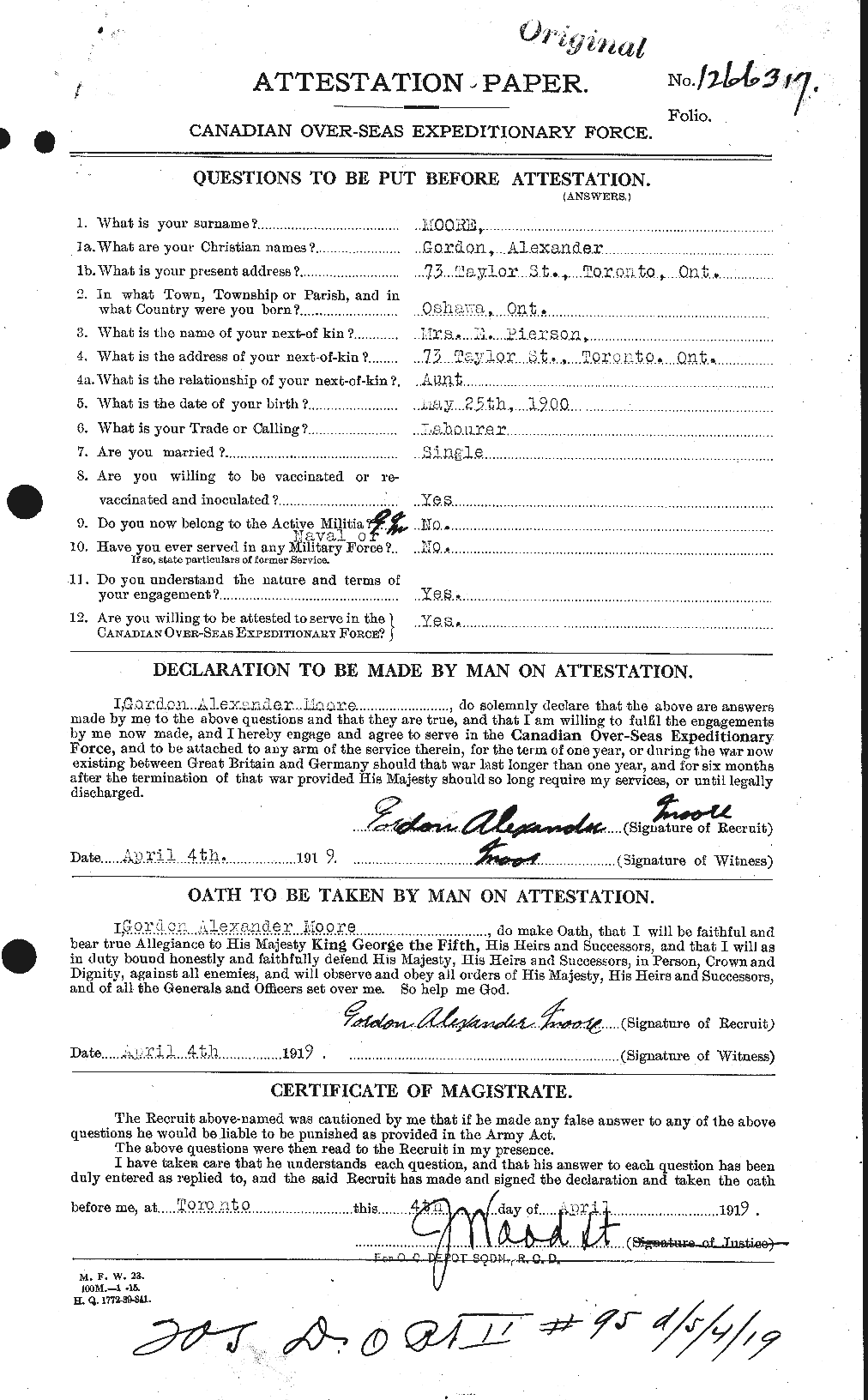 Personnel Records of the First World War - CEF 502044a