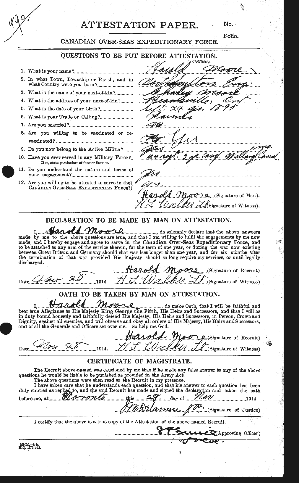 Personnel Records of the First World War - CEF 502053a