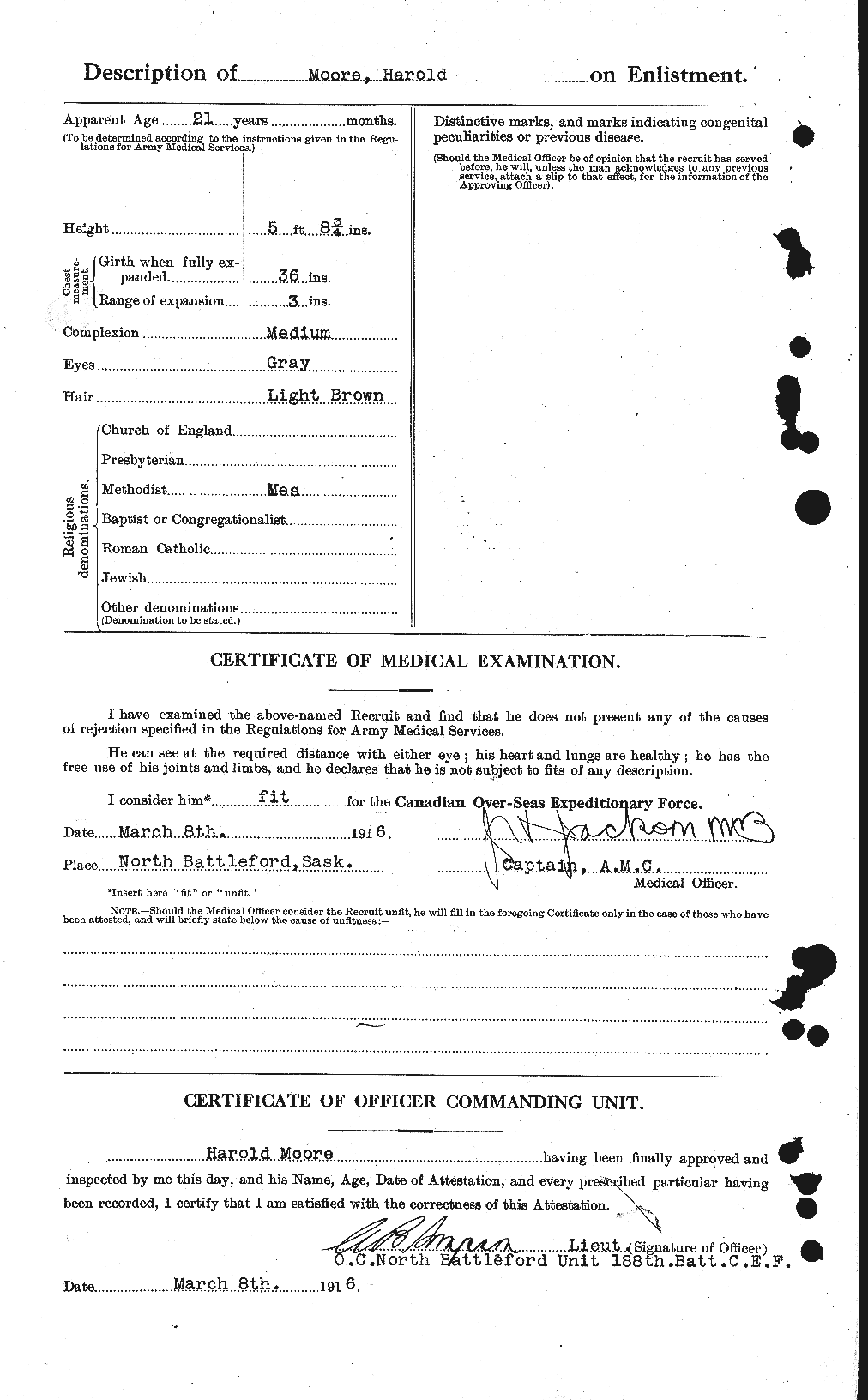 Personnel Records of the First World War - CEF 502055b