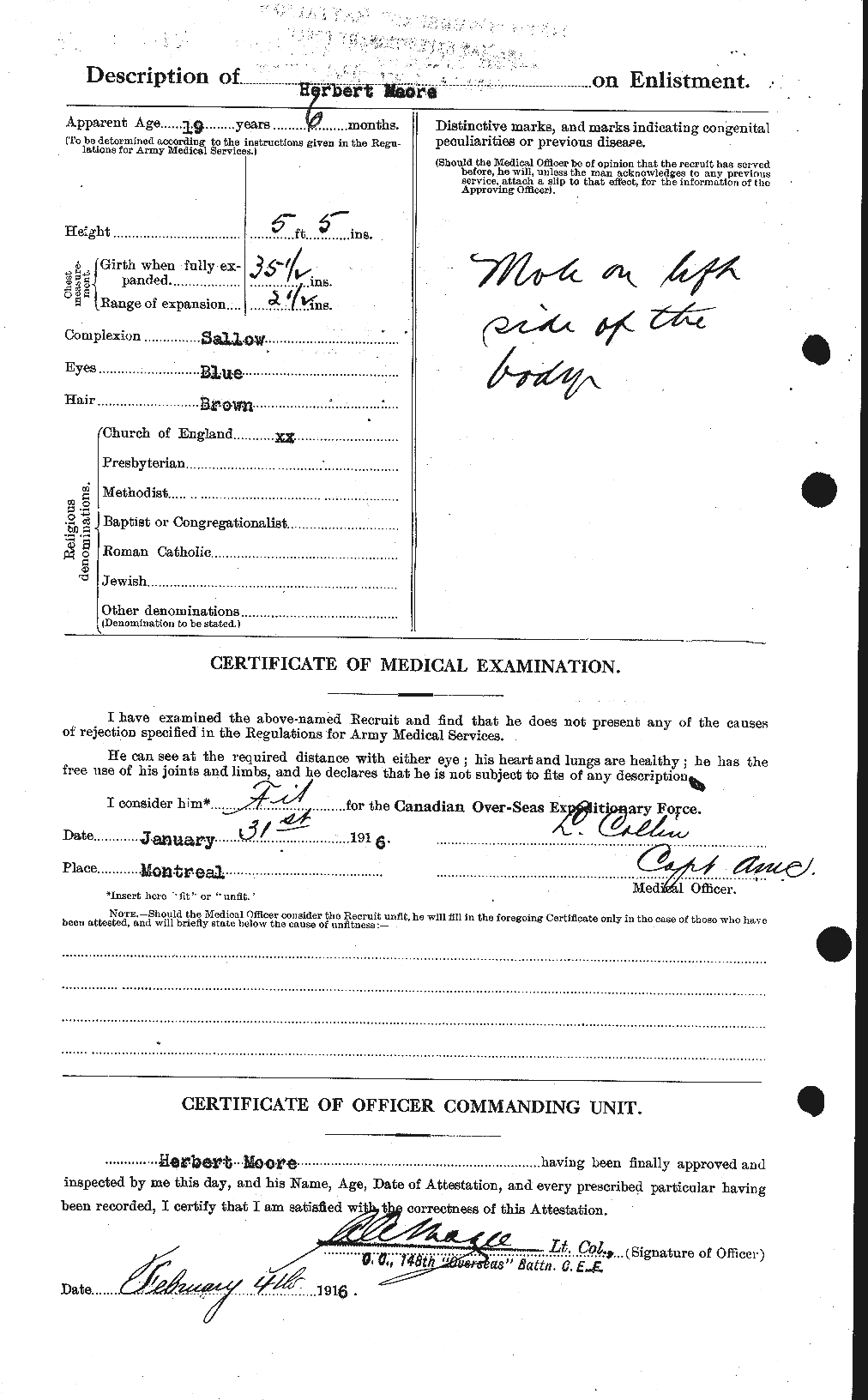 Personnel Records of the First World War - CEF 502111b