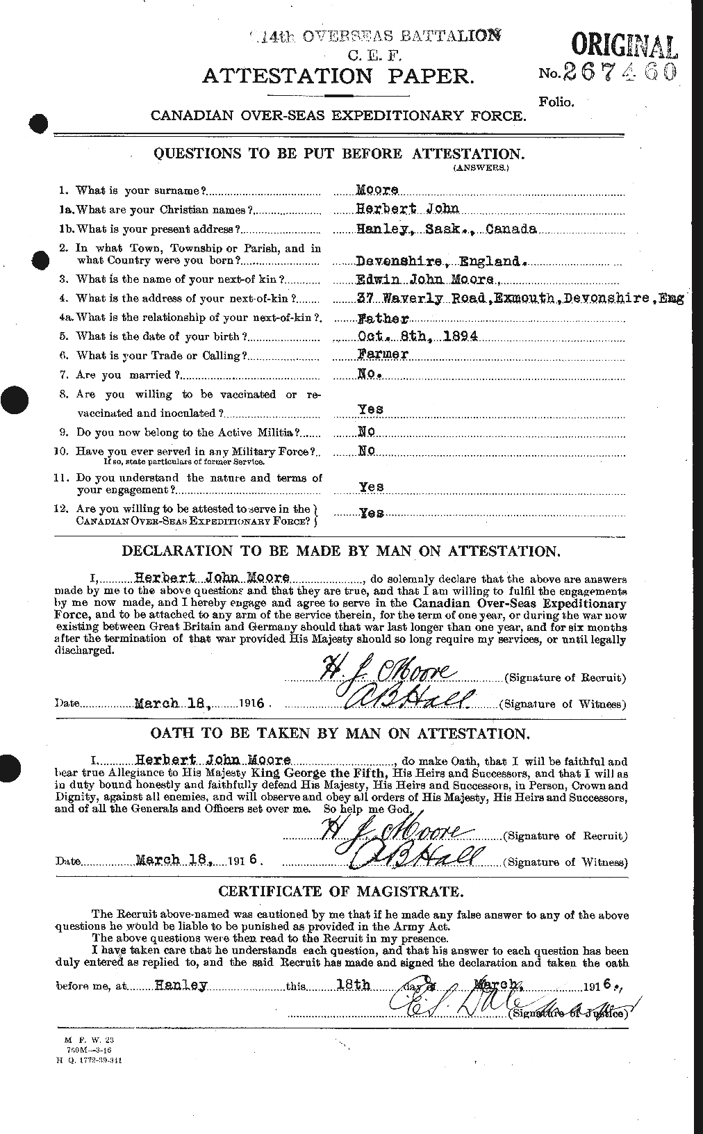 Personnel Records of the First World War - CEF 502118a