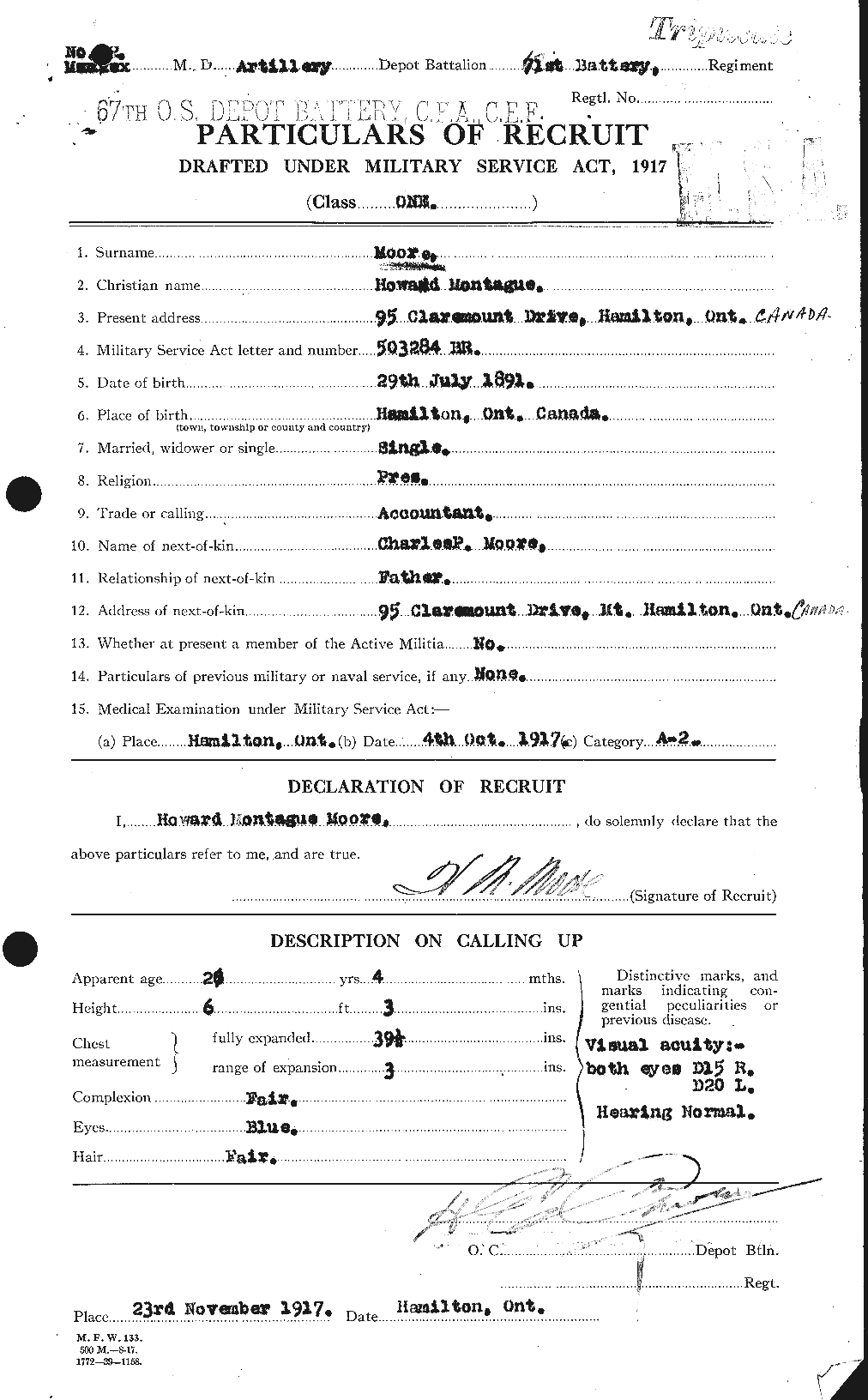 Personnel Records of the First World War - CEF 502138a