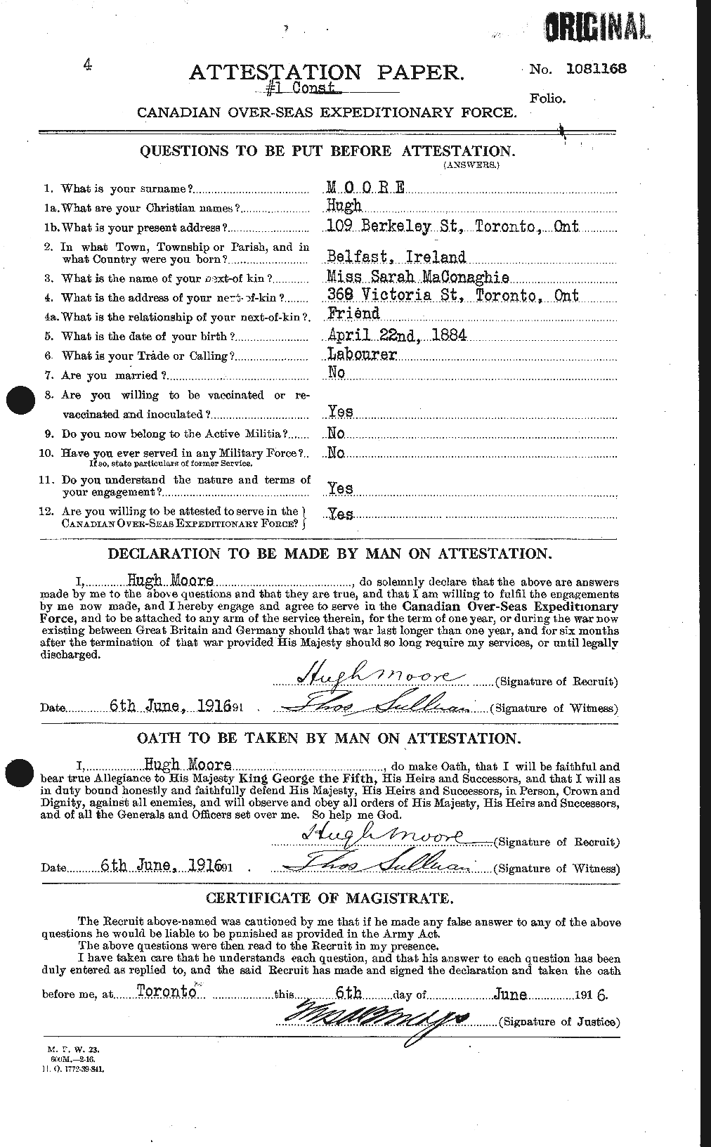 Personnel Records of the First World War - CEF 502143a