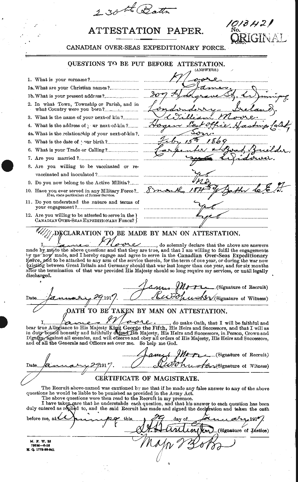 Personnel Records of the First World War - CEF 502173a