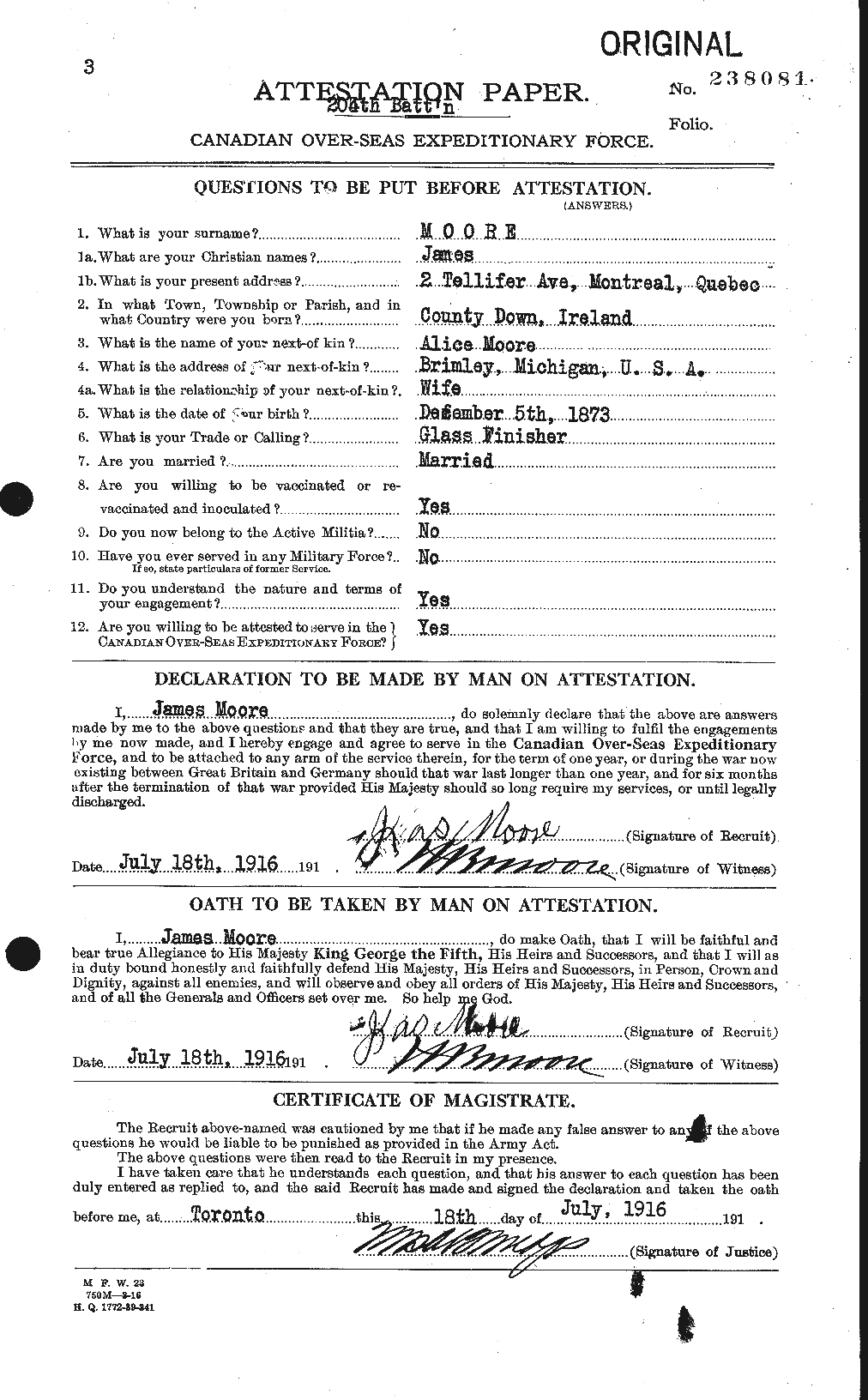 Personnel Records of the First World War - CEF 502190a