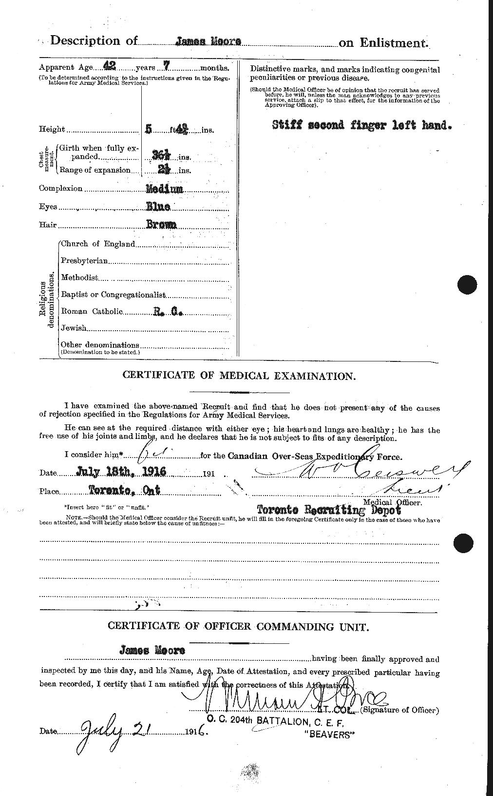 Personnel Records of the First World War - CEF 502190b