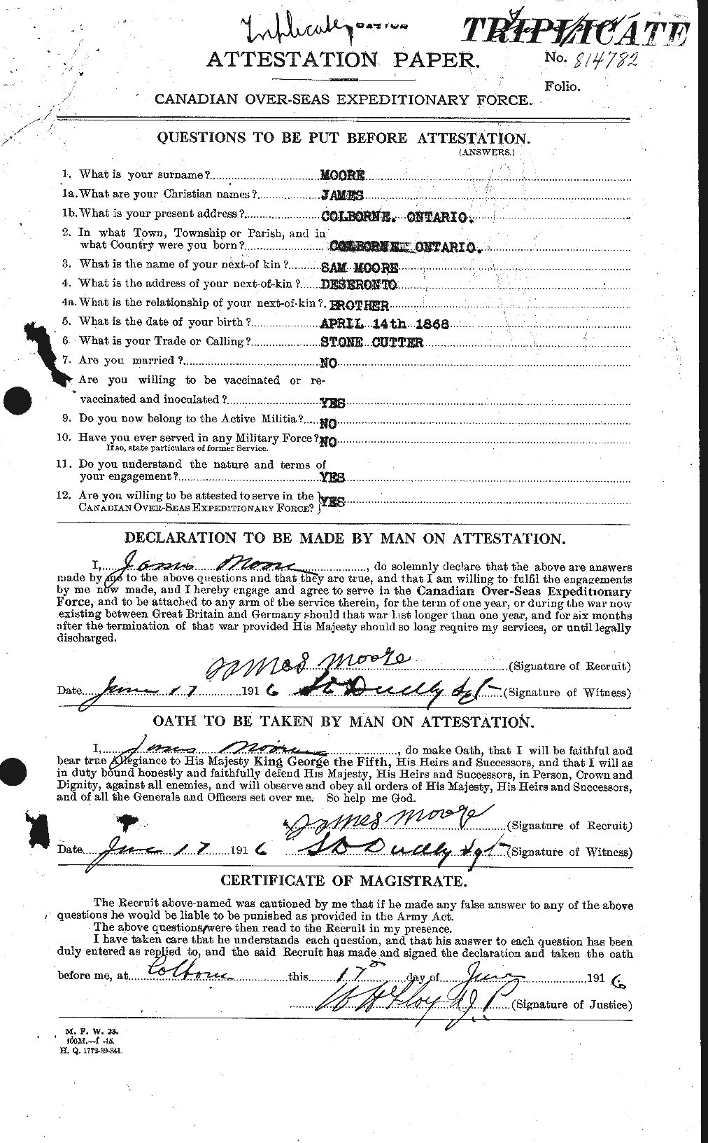 Personnel Records of the First World War - CEF 502192a