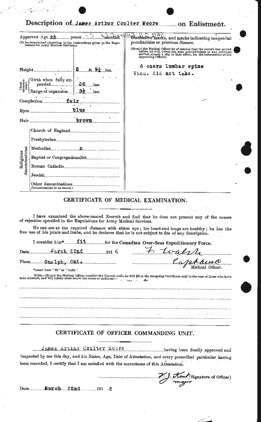 Personnel Records of the First World War - CEF 502206b