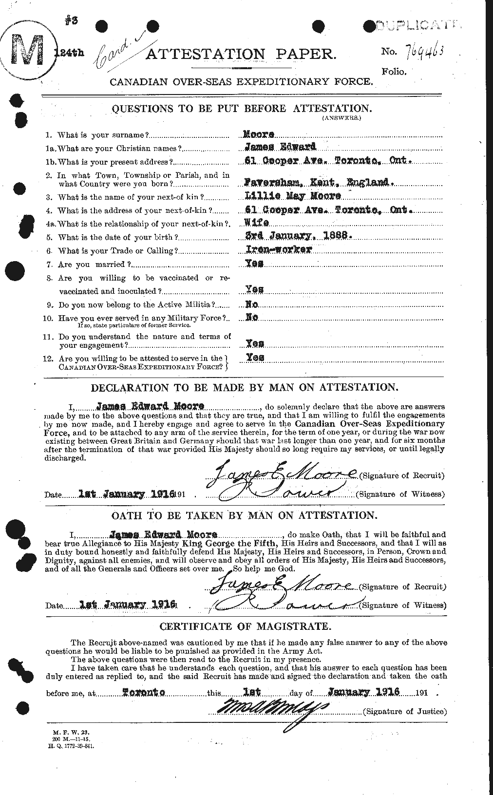 Personnel Records of the First World War - CEF 502216a