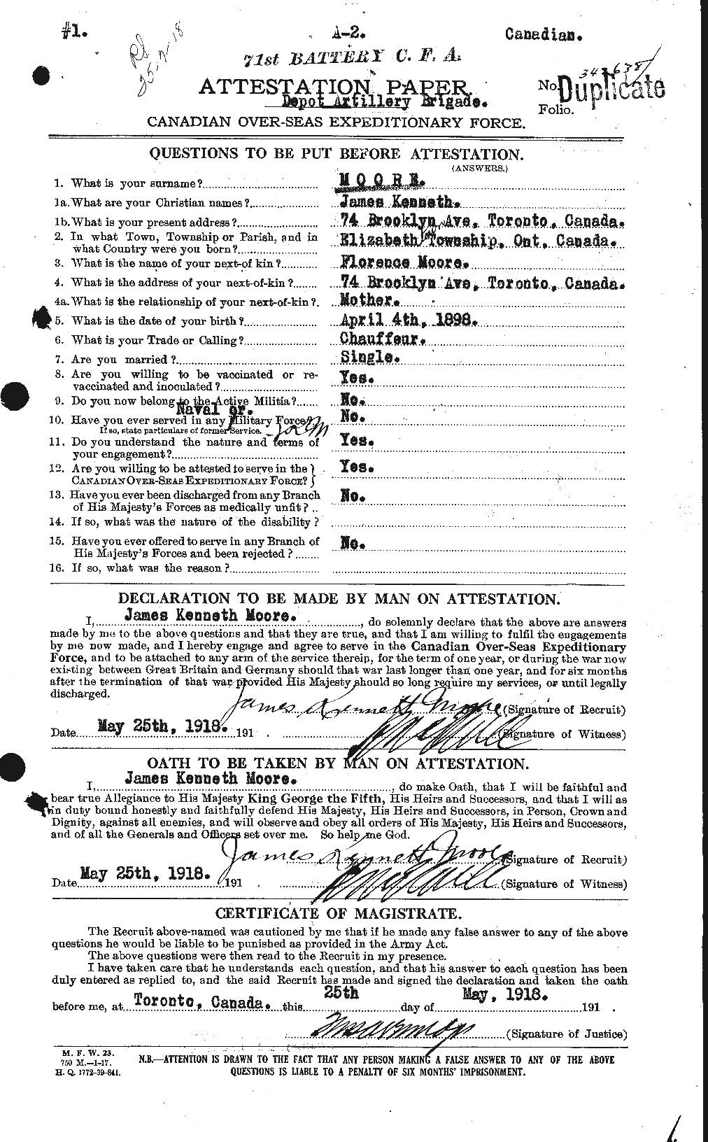 Personnel Records of the First World War - CEF 502229a