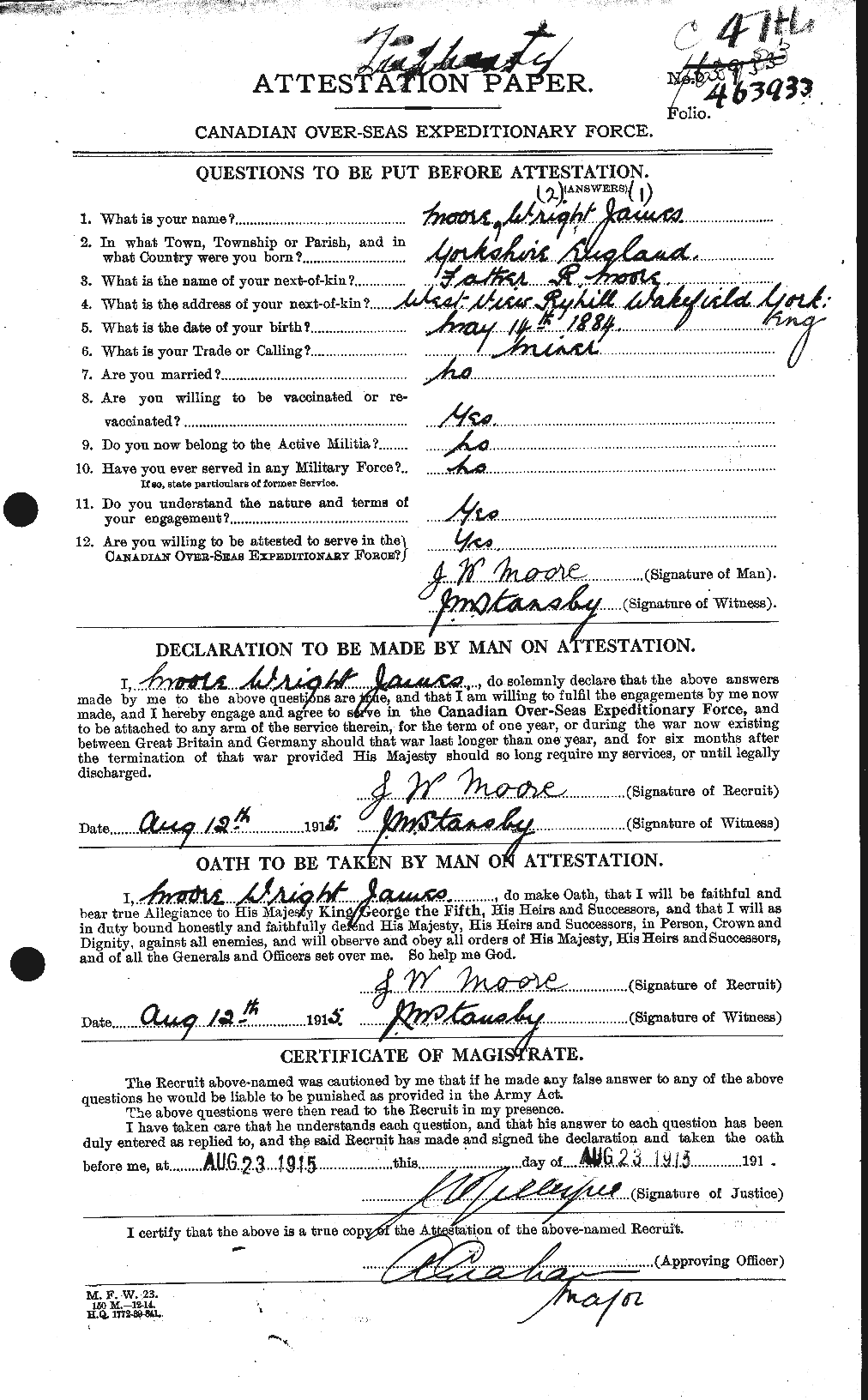 Personnel Records of the First World War - CEF 502242a