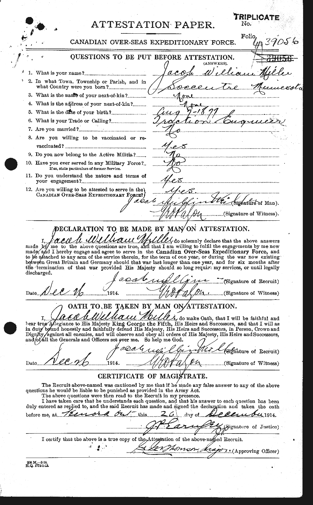 Personnel Records of the First World War - CEF 502765a