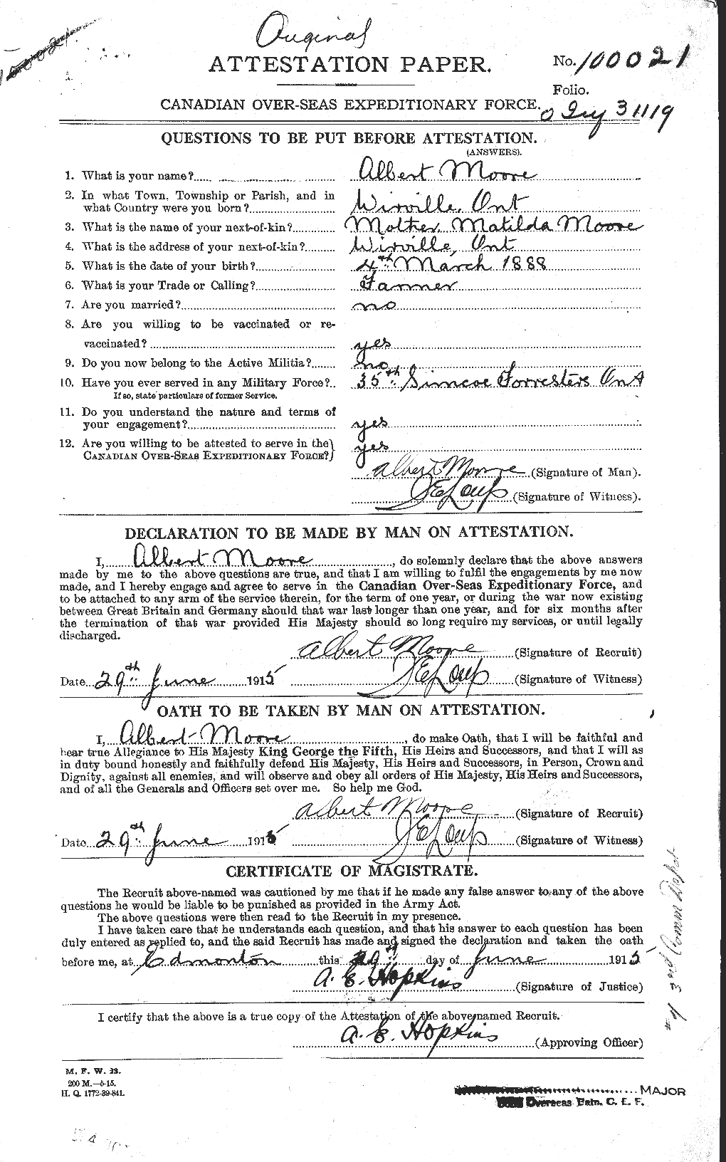 Personnel Records of the First World War - CEF 503218a