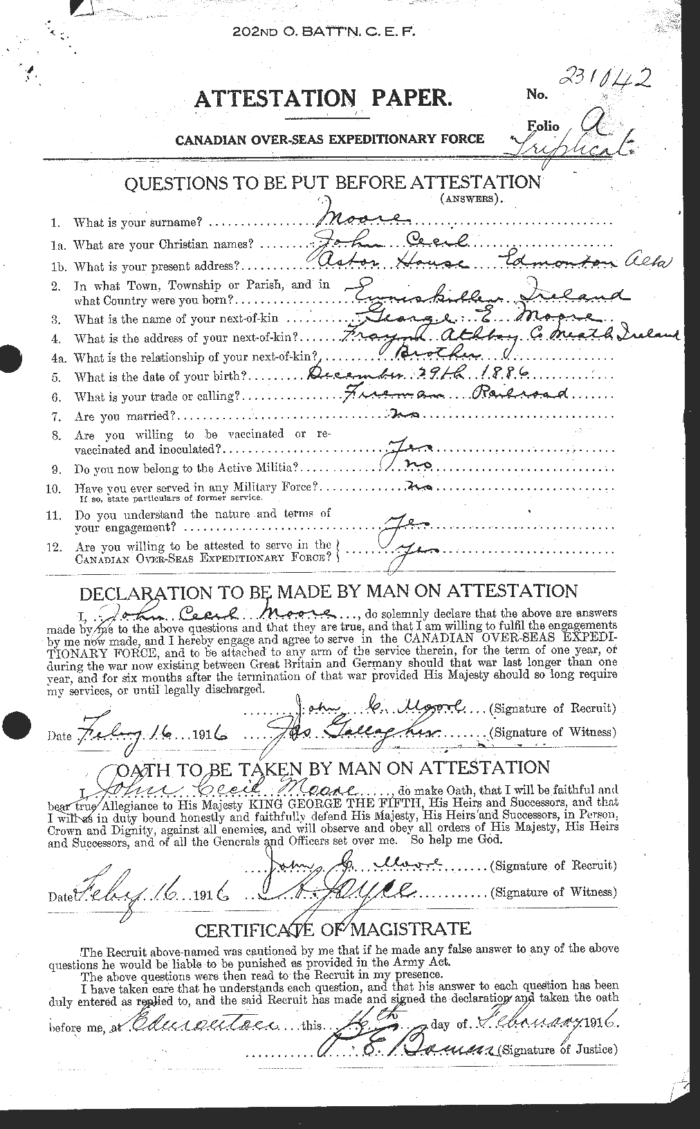 Personnel Records of the First World War - CEF 503269a