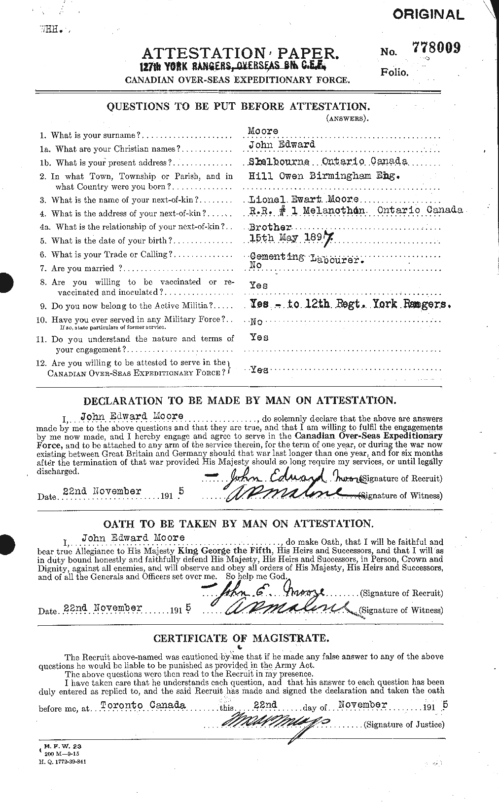 Personnel Records of the First World War - CEF 503282a