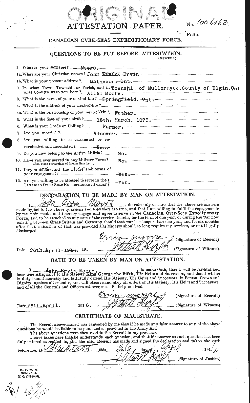 Personnel Records of the First World War - CEF 503286a