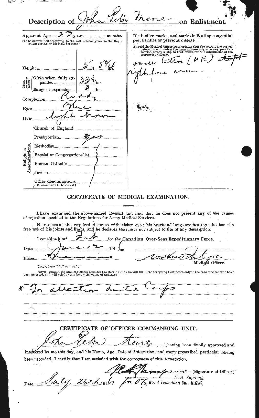 Personnel Records of the First World War - CEF 503317b