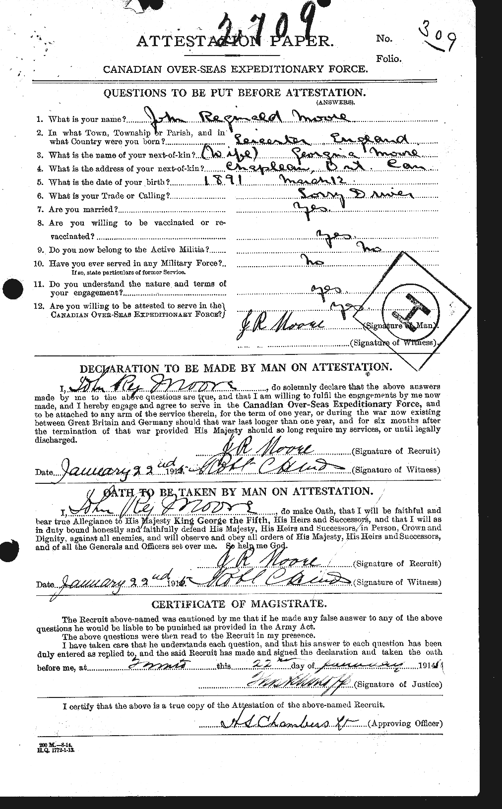 Personnel Records of the First World War - CEF 503324a