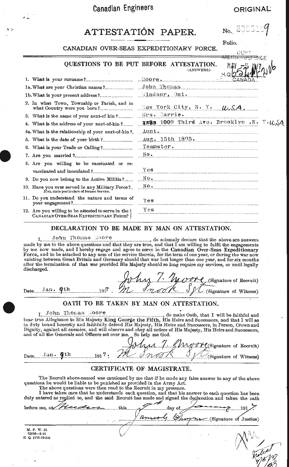Personnel Records of the First World War - CEF 503337a