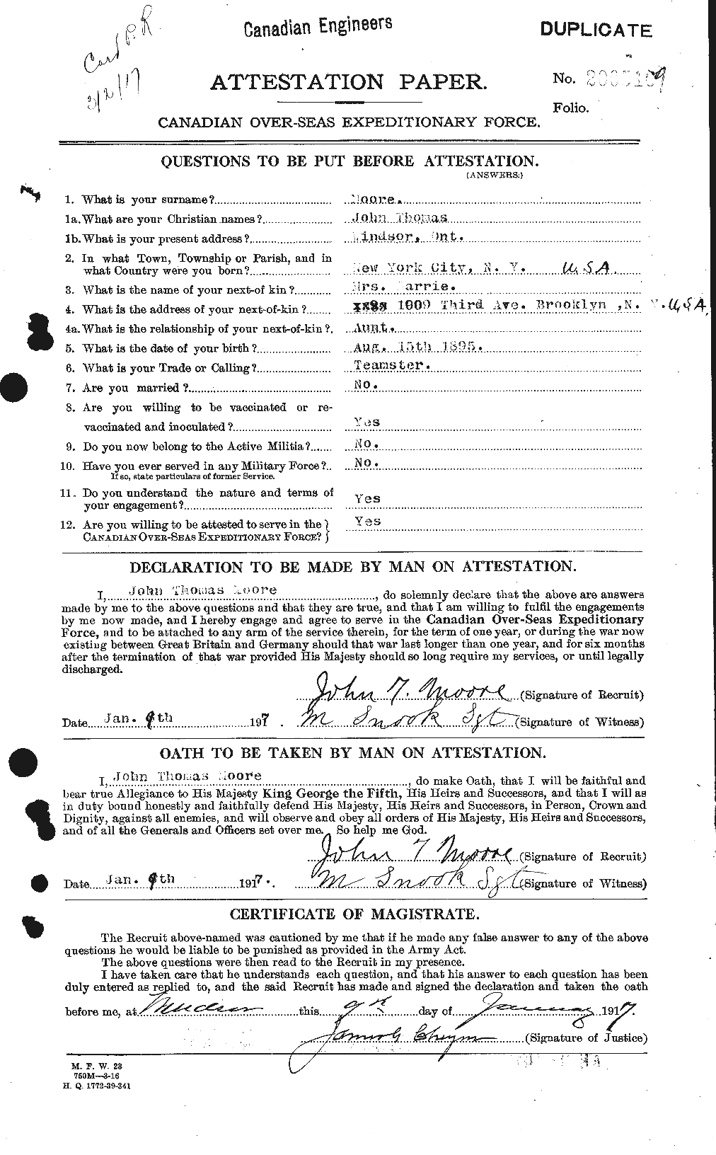 Personnel Records of the First World War - CEF 503338a