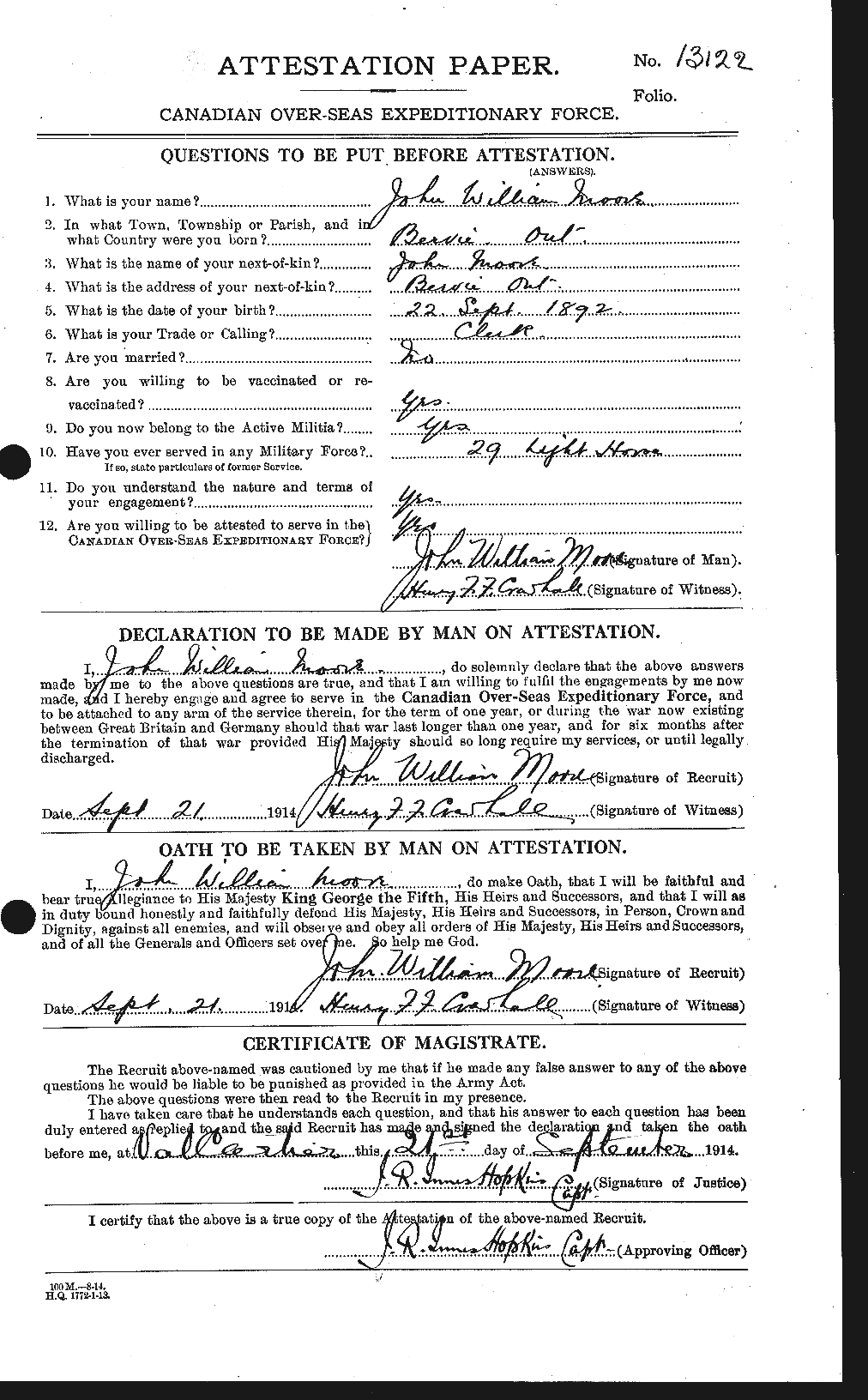 Personnel Records of the First World War - CEF 503353a