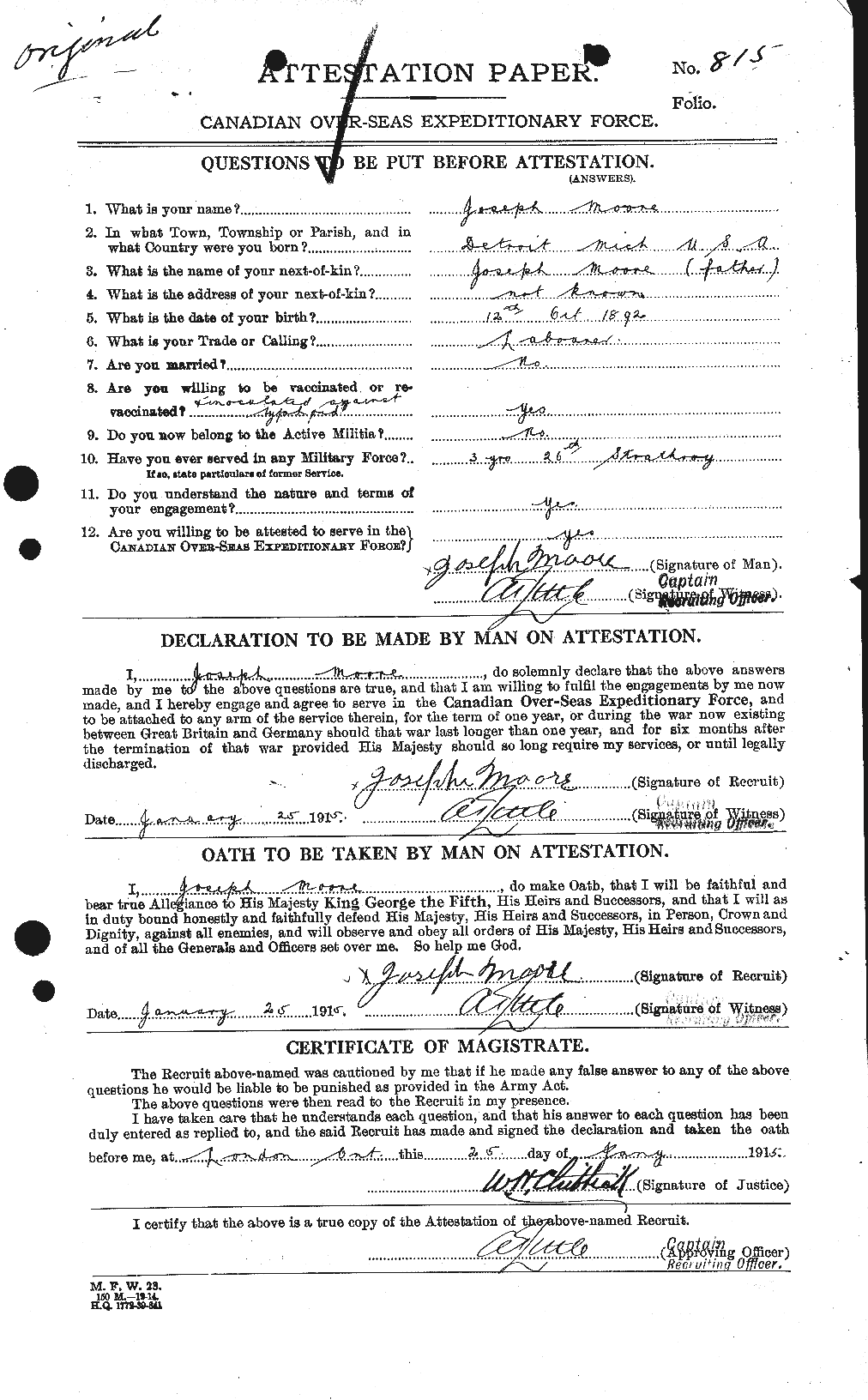 Personnel Records of the First World War - CEF 503361a