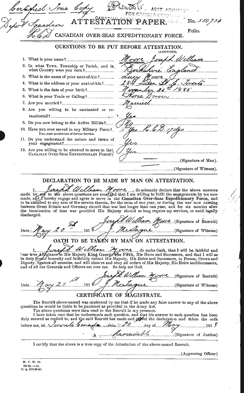 Personnel Records of the First World War - CEF 503382a