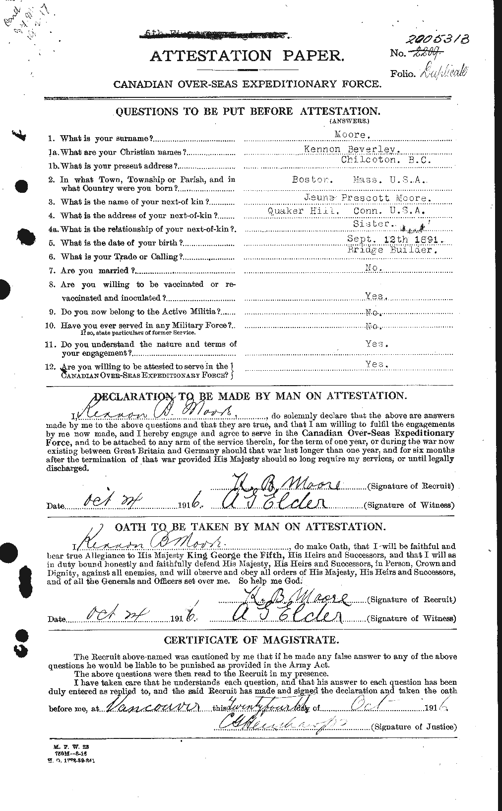 Personnel Records of the First World War - CEF 503388a