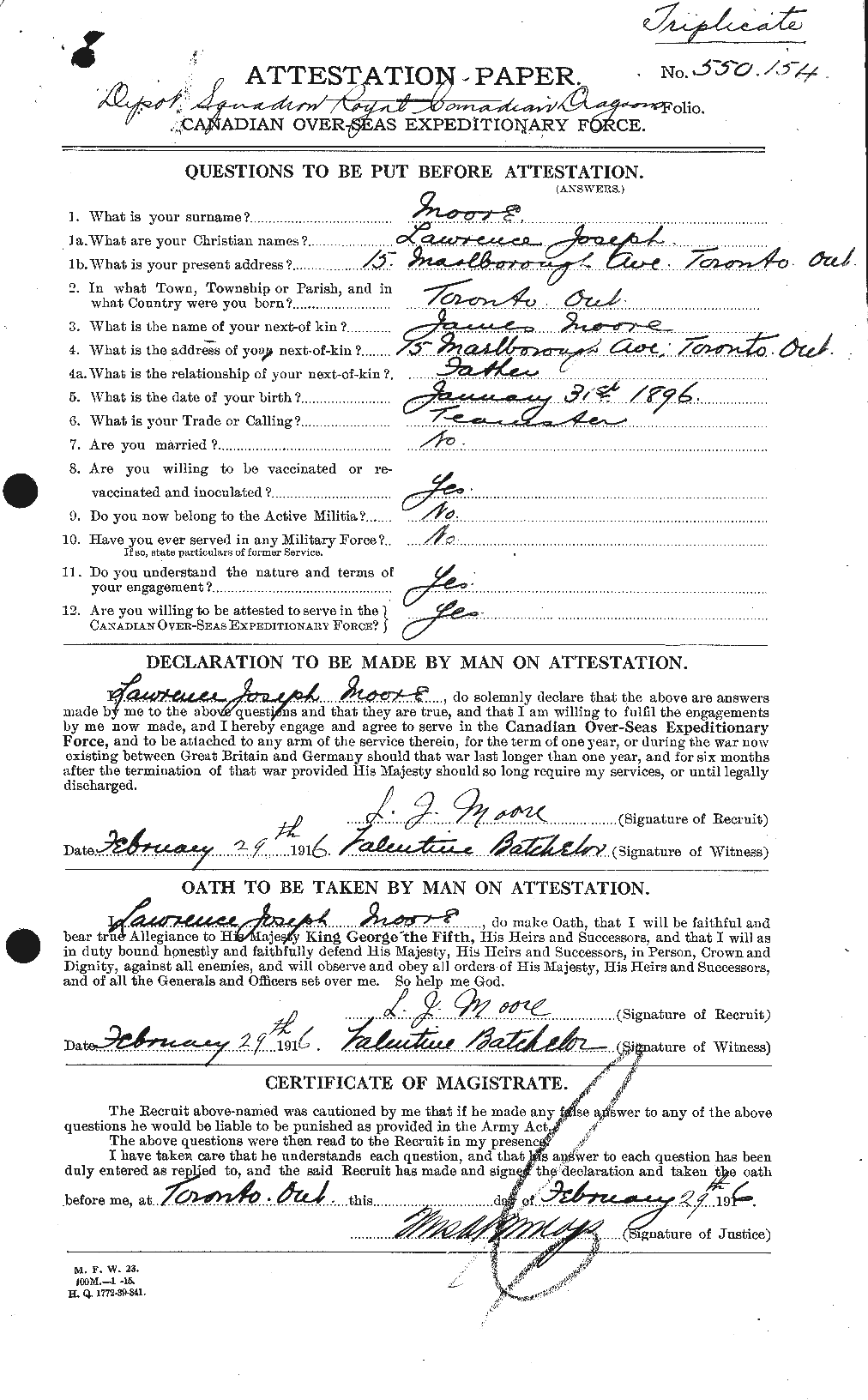 Personnel Records of the First World War - CEF 503396a