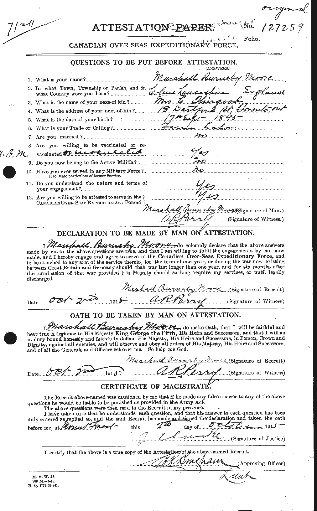Personnel Records of the First World War - CEF 503428a