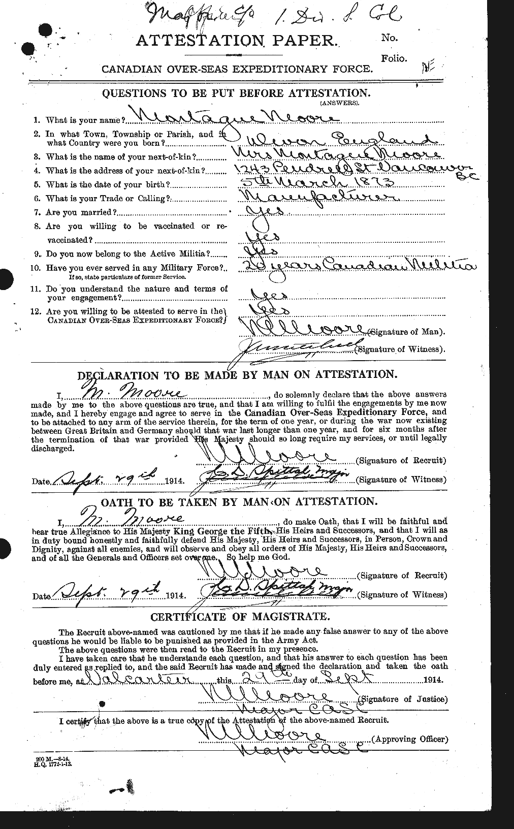 Personnel Records of the First World War - CEF 503448a