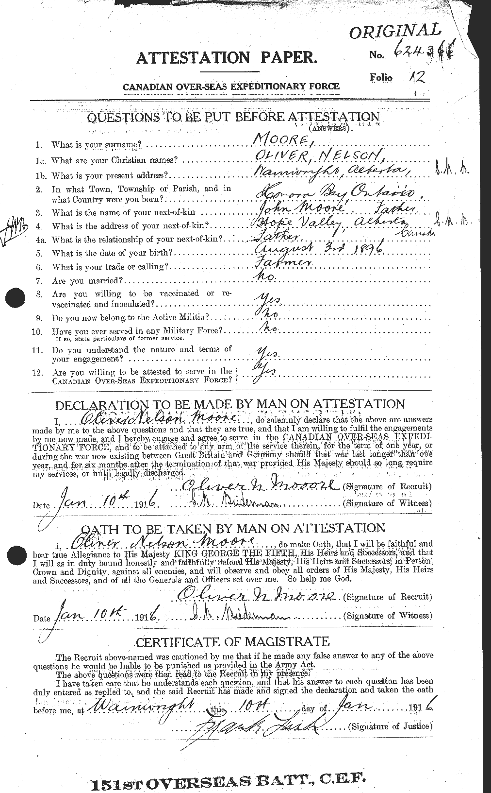 Personnel Records of the First World War - CEF 503467a
