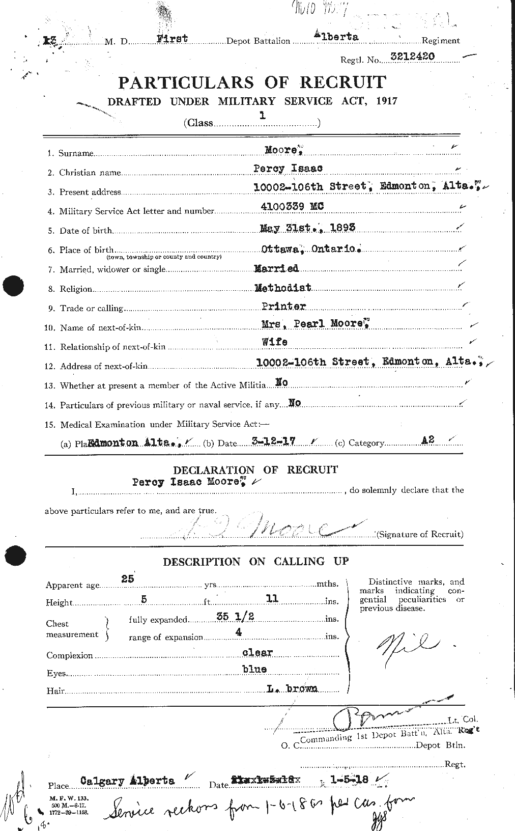 Personnel Records of the First World War - CEF 503490a
