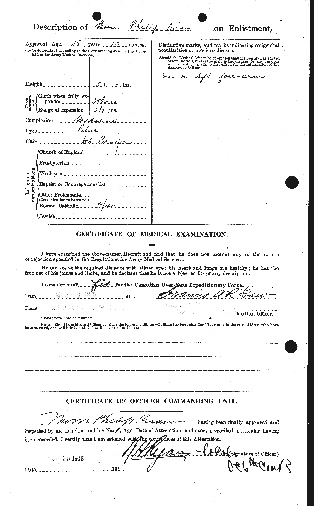 Personnel Records of the First World War - CEF 503501b