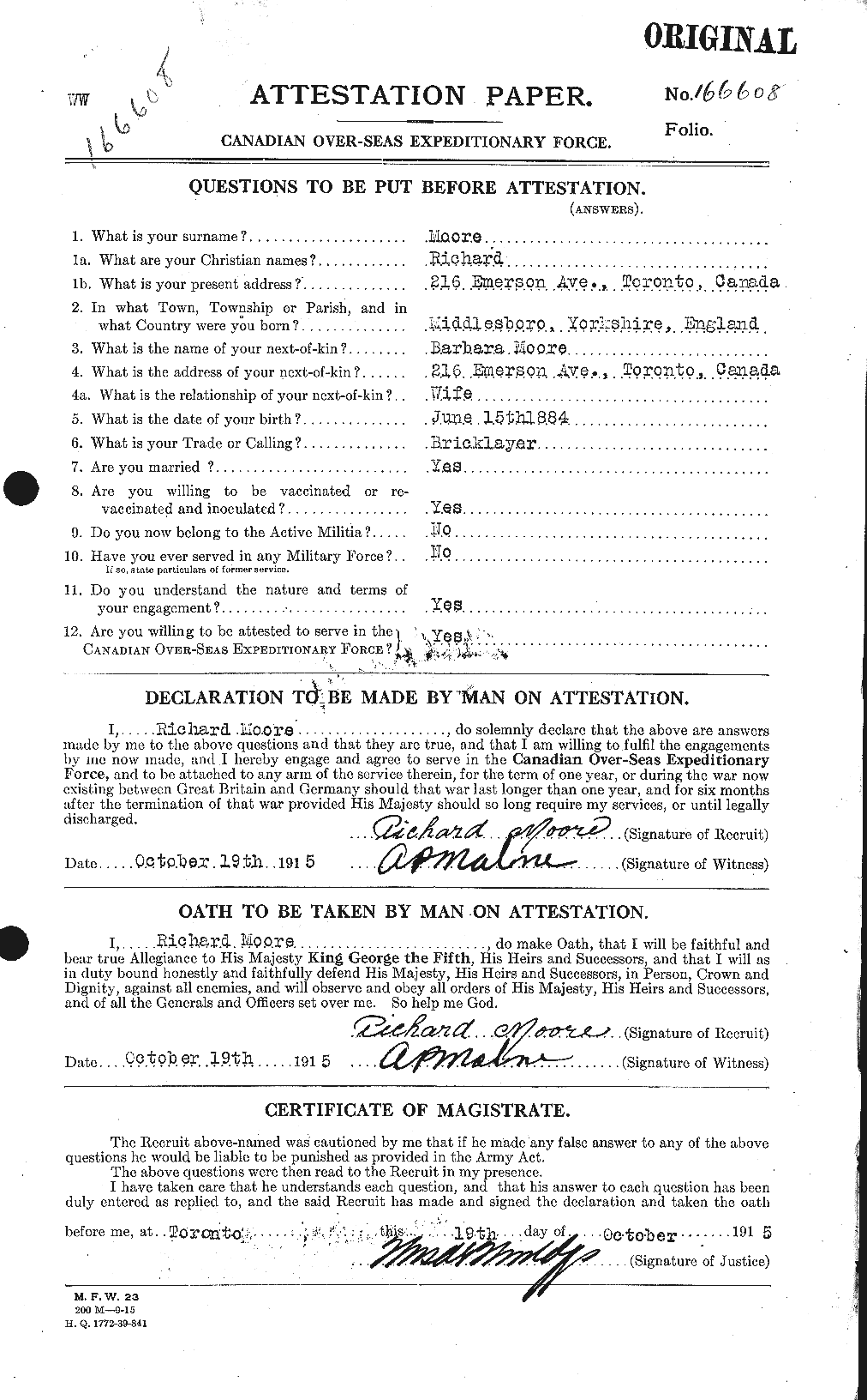 Personnel Records of the First World War - CEF 503530a