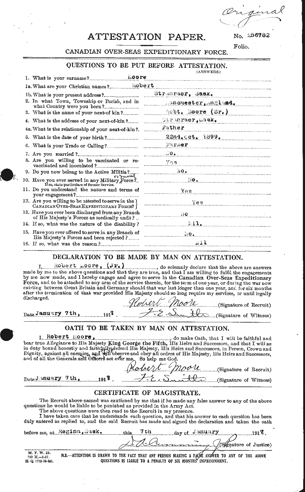 Personnel Records of the First World War - CEF 503556a