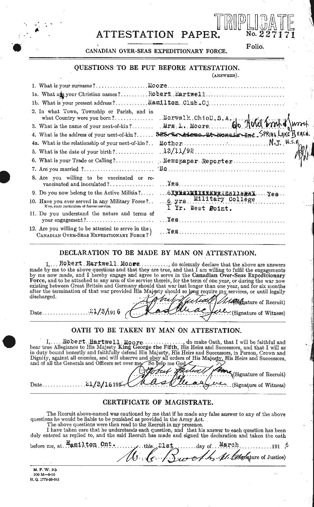 Personnel Records of the First World War - CEF 503568a