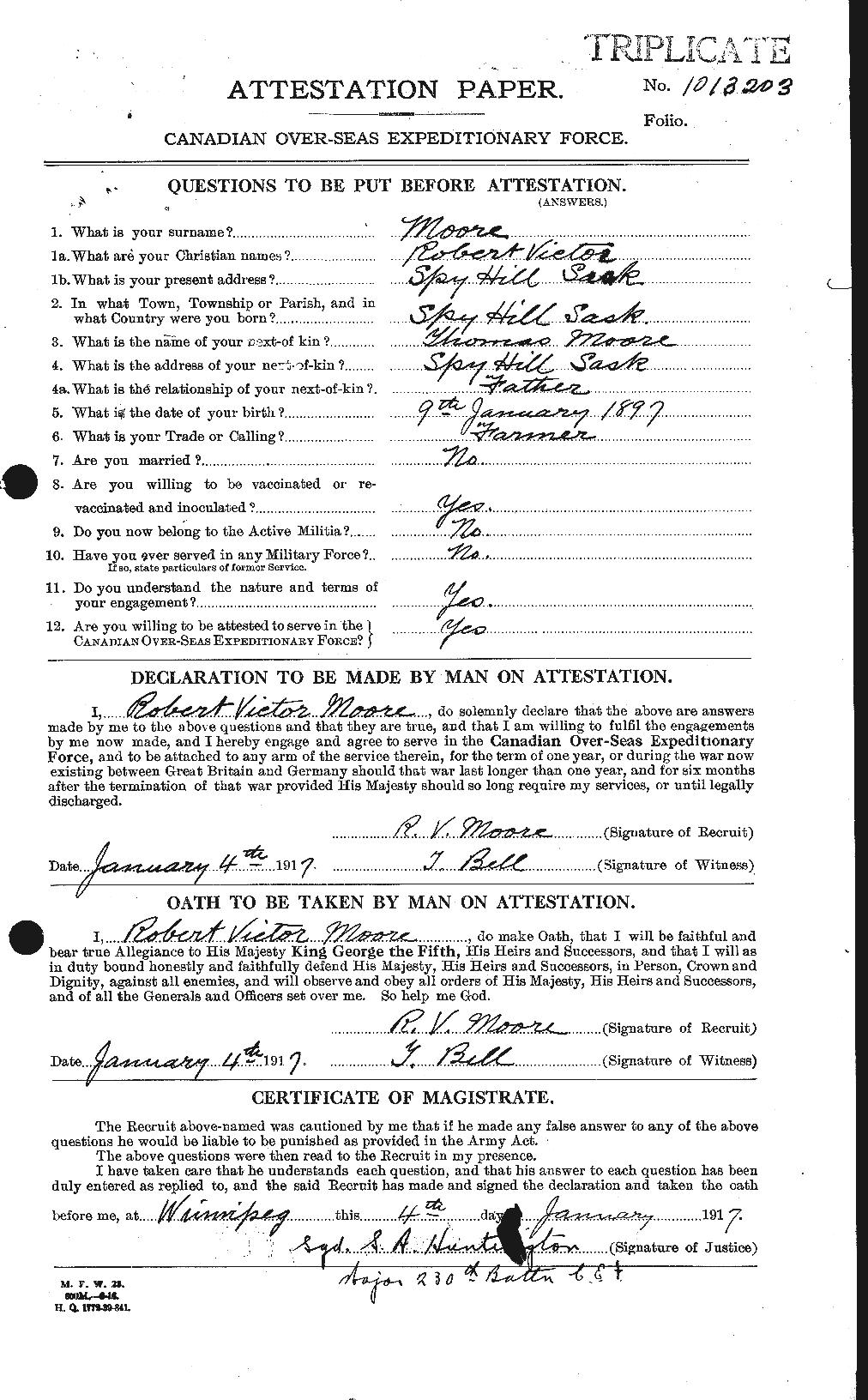 Personnel Records of the First World War - CEF 503584a