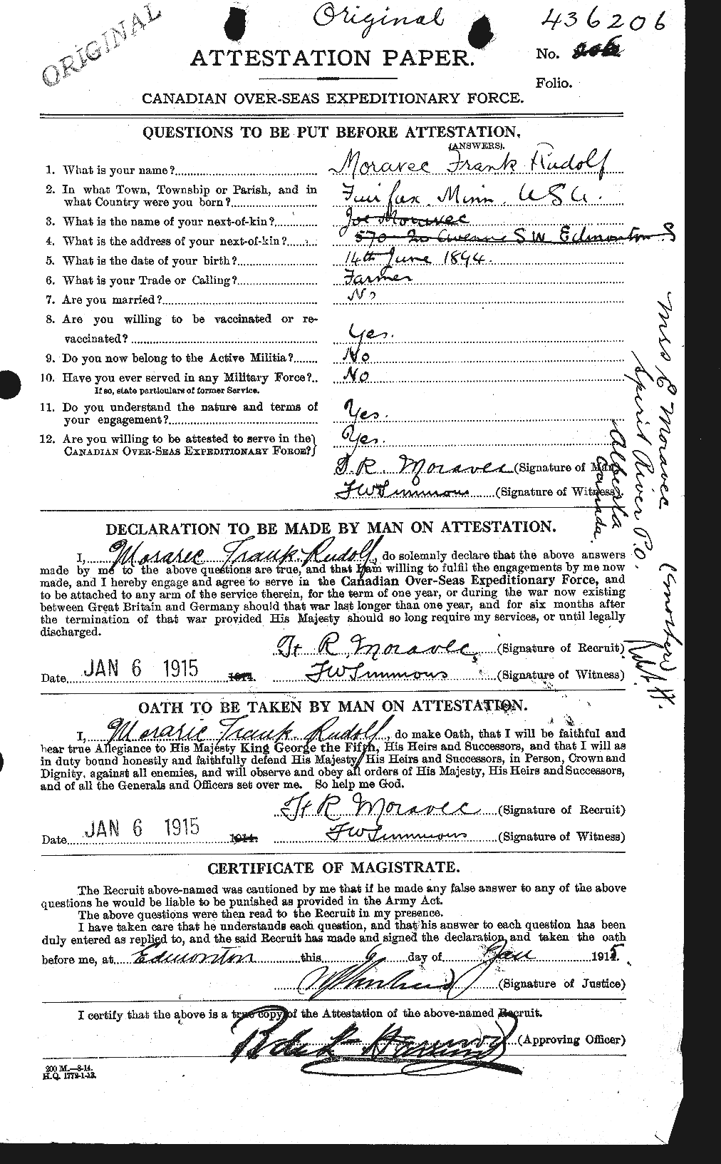 Personnel Records of the First World War - CEF 503691a