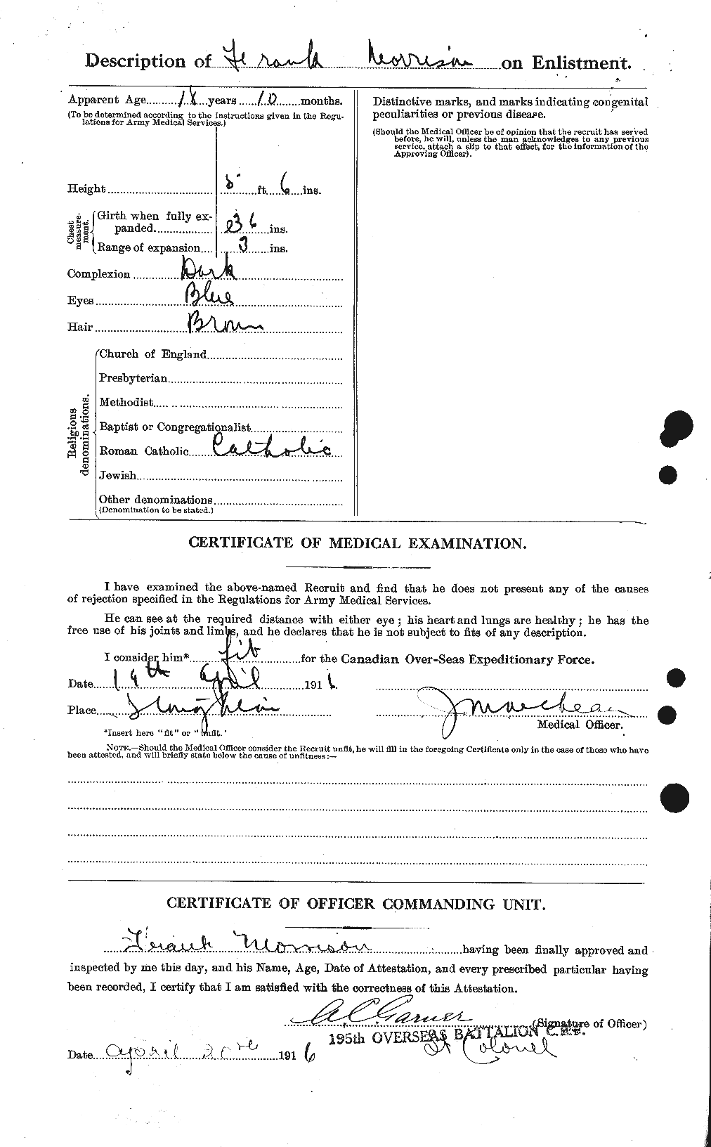 Personnel Records of the First World War - CEF 505543b