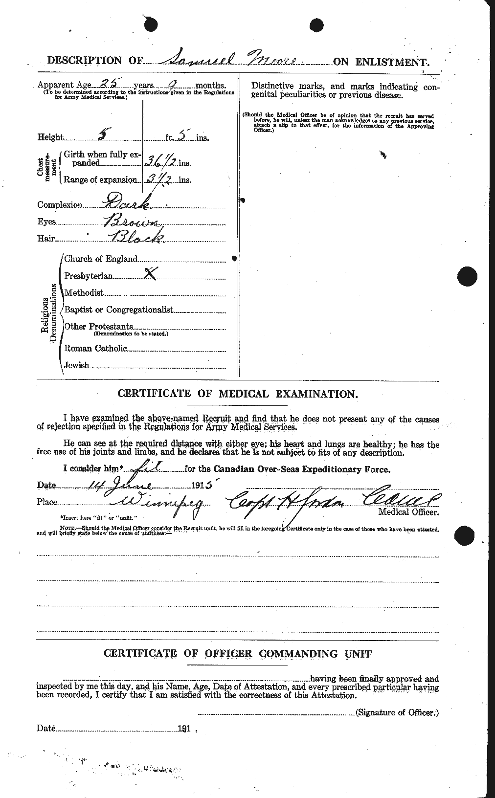Personnel Records of the First World War - CEF 505560b